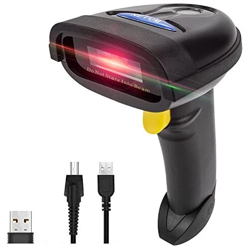 2D Barcode Scanner, Compatible with 2.4G Wireless & Bluetooth & USB Wired