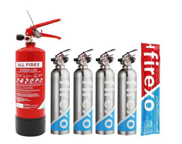 UNIVERSAL FIRE EXTINGUISHER Firexo ALL FIRES Home Pack £179.99