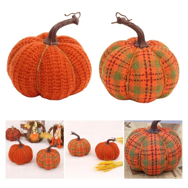 Autumn Charm Halloween Knitted Fabric Desktop Ornament Props Cozy Decoration