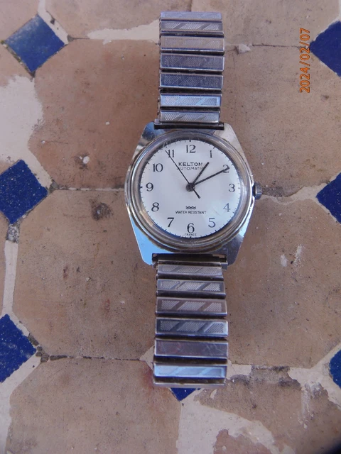 Montre Ancienne Kelton Water Resistant - Pour Pièces Ou Réparation - Occasion, Style Sport