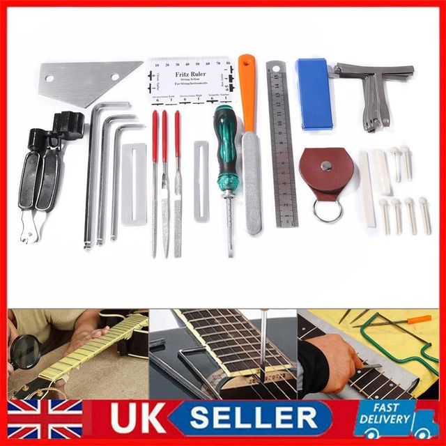 36 in 1 Professional Guitar Repair Tool Kit String Tuning Wrenches Tools