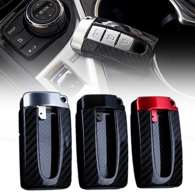 Carbon Fiber Remote Key Fob Case For Nissan Infiniti EX37 FX37 G37 G25 Red GZ