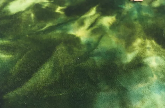 Safari Verde Oscuro ALFOMBRA TEÑIDA A MANO LANA ENGANCHADA Grasa 1/8 Verde CUR MANCHADO