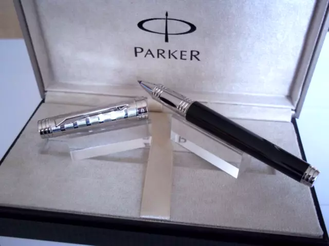 Stylo Rolle Bille Parker Premier Custom Black St Tartan Neuf De Stock Ma24