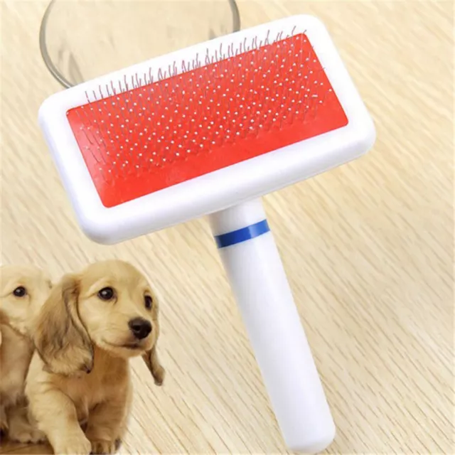 Pet Puppy Dog Cat Hair Shedding Grooming Trimmer Fur Comb Brush Slicker Tools