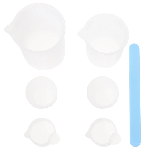 Silicone Cup Measuring Cups for Epoxy Resin Glue Set Liquid