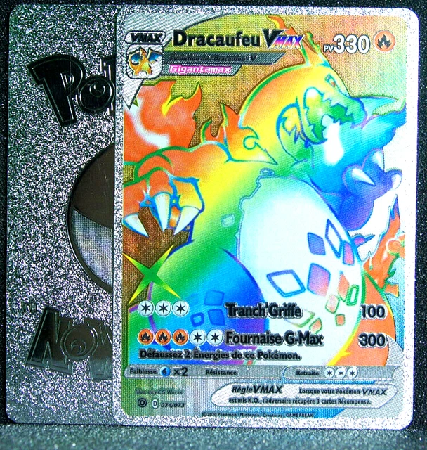 CARTE POKEMON METAL SILVER Dracaufeu VMAX ArcenCiel 074/073 EUR 39,99 PicClick IT