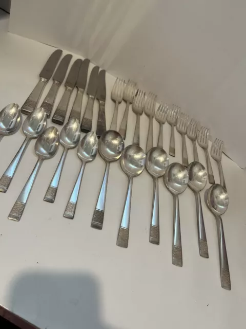 Antique National Silver Co Flatware King Edward Cavalcade 27 Piece Set 2