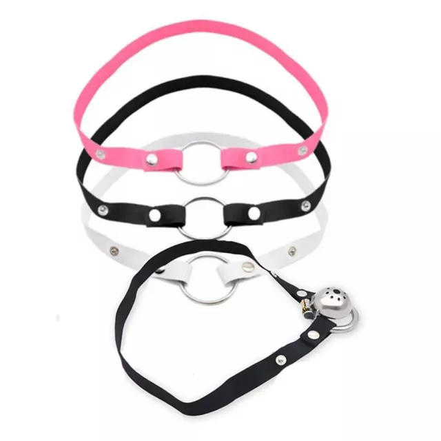 Cage de chasteté Ceinture auxiliaire Corde réglable Scrotum Anneaux Bondage BDSM