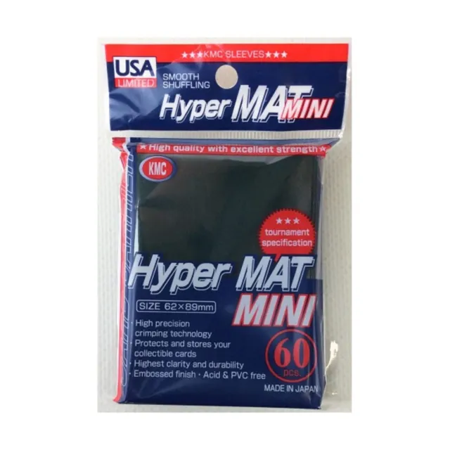 KMC Hyper Mat Mini Sleeves 60Ct - US Version (Green) (US IMPORT)