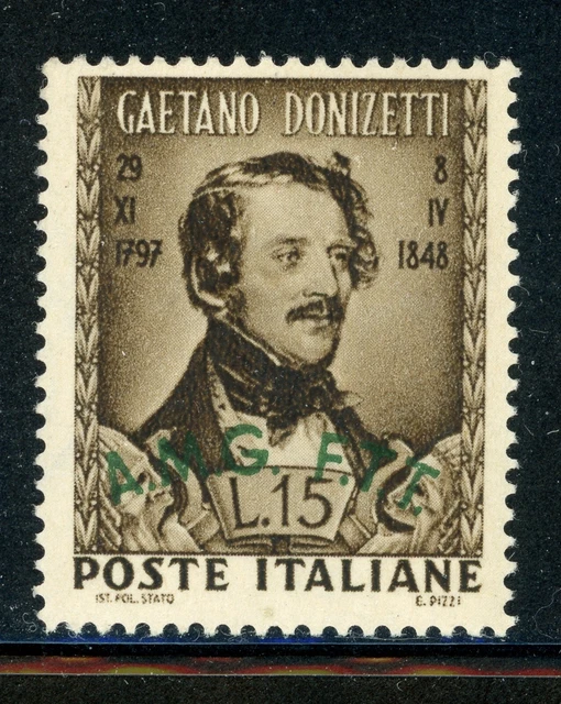 AMG-FTT Trieste MH: Scott #34 15L Gaetano DONIZETI CV$20+
