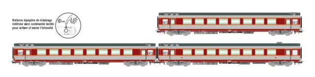 Jouef HJ4168 SNCF, 3-tlg Set Grand Confort  Reisezugwagen „TEE Le Capitole" neu