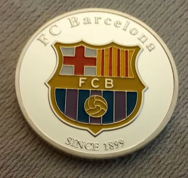 Moneda de Plata Lionel Messi Barcelona Argentina Firmada Nou Camp Cataluña Español 3