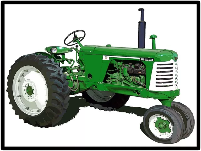 Oliver Tractors New Metal Sign: Oliver Model 660 Featured - Free Shipping