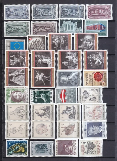 Österreich postfrisch Jahrgang 1969 siehe Bild