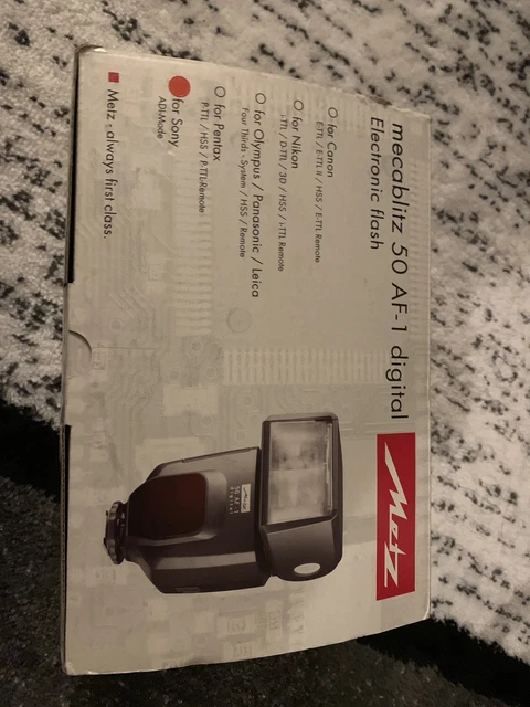 Metz Mecablitz 50 AF-1 Digital Shoe Mount Flash for  sony minolta