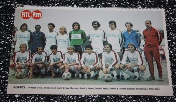FICHE FOOTBALL MAGAZINE de 1976 GERARD MIGEON OM OLYMPIQUE MARSEILLE 21