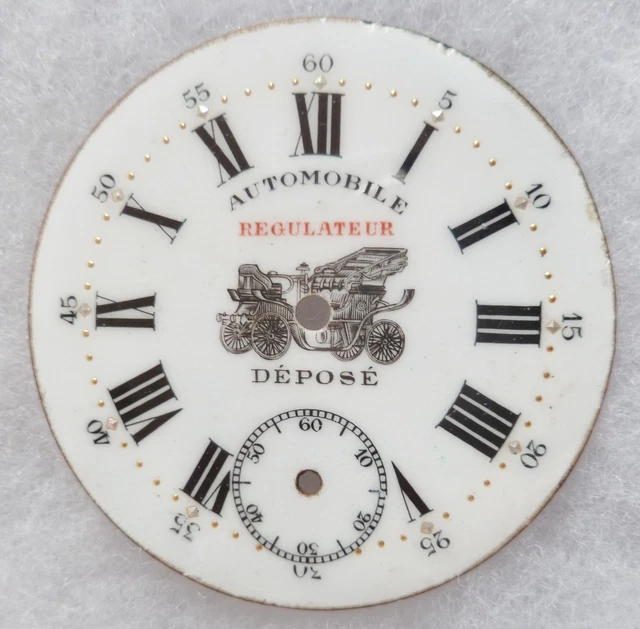 Cadran Émaillé Pour Montre à Gousset - Diamètre 29 Mm - Occasion - Sans Marque