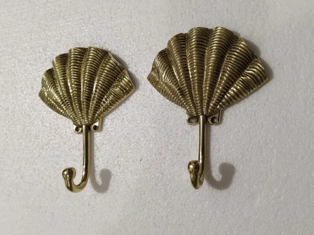 Brass Sea Shell Wall Hooks Coat Hook Bathroom Hook Key hanger