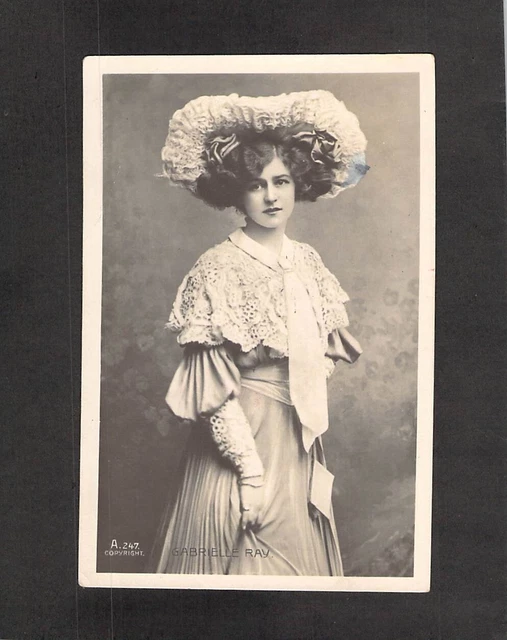 C2779 Glamour Miss Gabrielle Ray Photo PU1907 Adelaide to Kadina vintage postcar