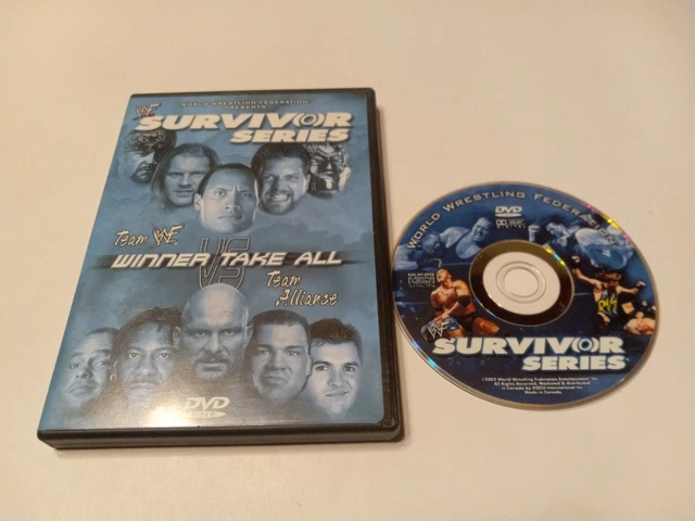 WWF SURVIVOR SERIES 2001 Winner Take All DVD The Rock Stone Cold