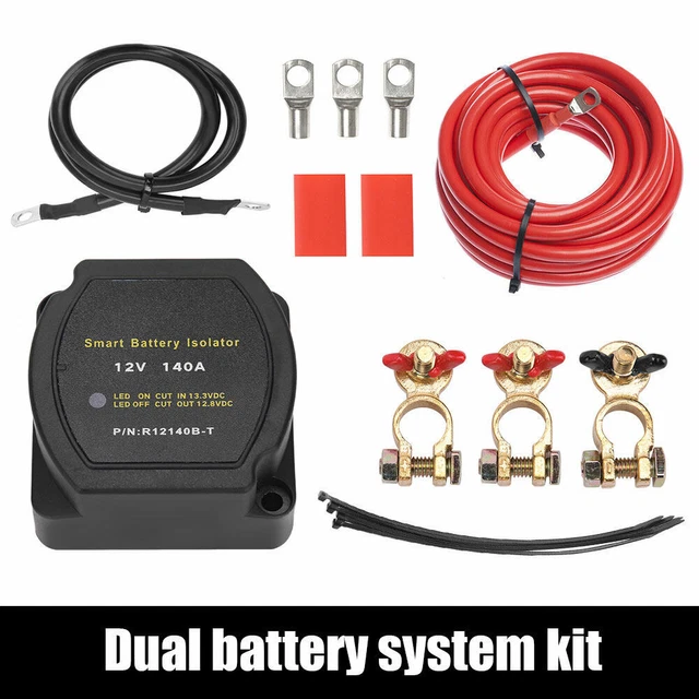 140A 12V DUAL Battery System Isolator Voltage Sensitive Relay VSR