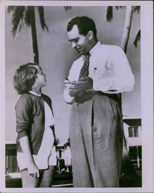 GA62 1953 Original Photo ON VACATION Vice President Richard Nixon Miami Florida