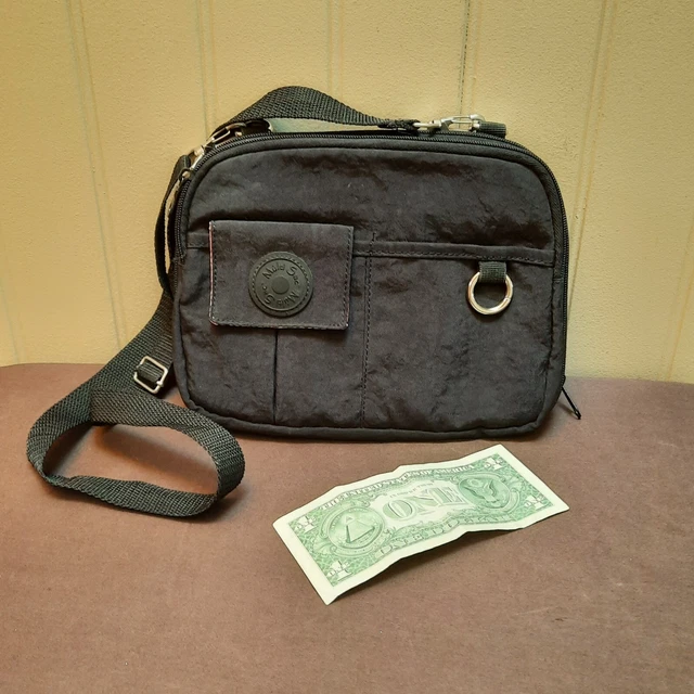 Multi Sac MultiSac Cross Body Convertible Purse Travel Bag, Black Nylon, Pockets