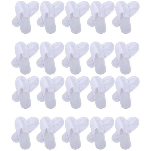 20 paia pantofole monouso tessuto non tessuto comode pantofole hotel salone pantofole bianche