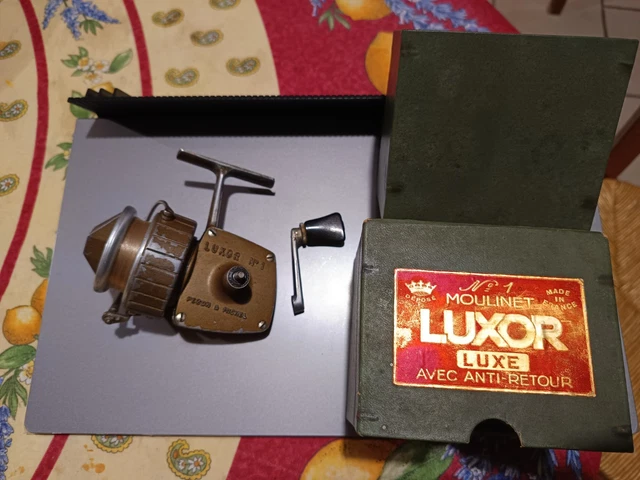 Moulinet De Pêche LUXOR Modèle B Pour Saumon En Mer - Avec Boîte - Occasion Présentable - Fabriqué En France