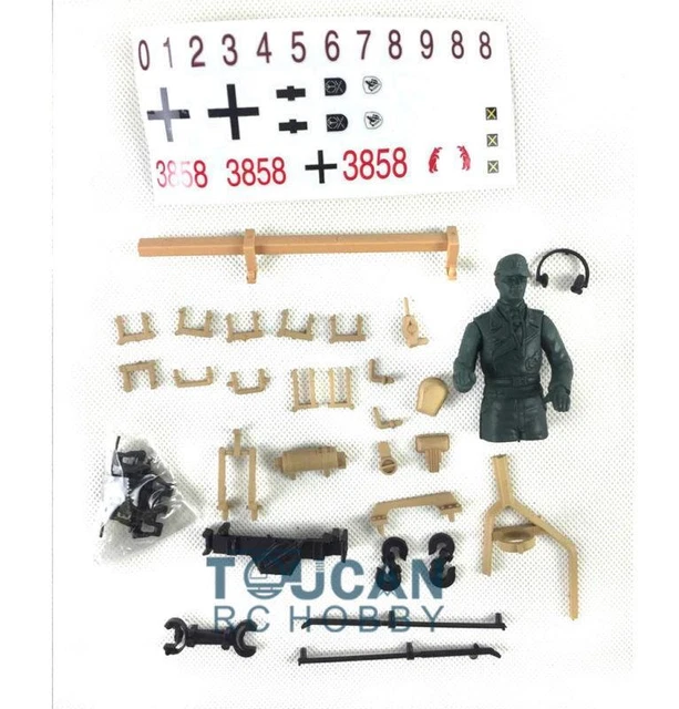 Heng Long Plastic Decoration Parts Bag for 1/16 Battle RC Tanks German IV F 3858