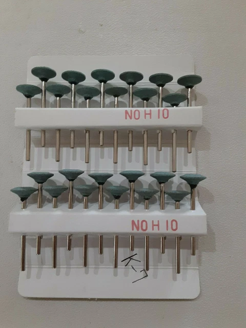 Mounted Grinding Stones Silicon Carbide.3/32 Shank.Deatal Lab Jewelry.K-7  (24)