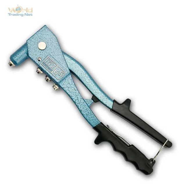 Yuhtech Pistola Rivettatrice Per Dadi - 13 Pollici Con 140 Dadi E 7 Mandrini