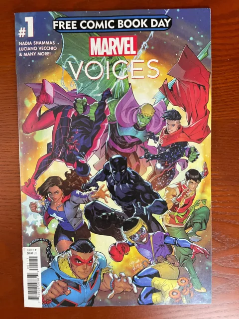 FCBD Marvel Voices NM 9.4 Bag And Board Gemini Mailer