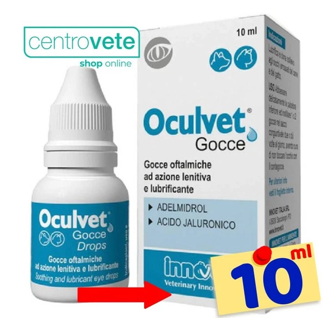 OCULVET Gocce 10 ml Cani e Gatti → Gocce oftalmiche azione Lenitiva Lubrificante