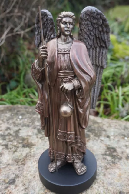 90191  Figurine Superbe  Statuette St Raphael  Ange St Patron Archange Mont 19Cm