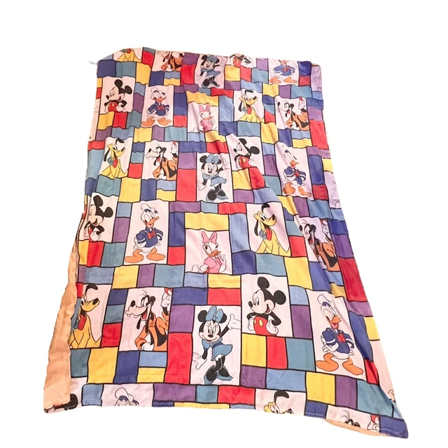 VINTAGE DISNEY MICKEY Mouse Full Size Comforter Donald Goofy Minnie