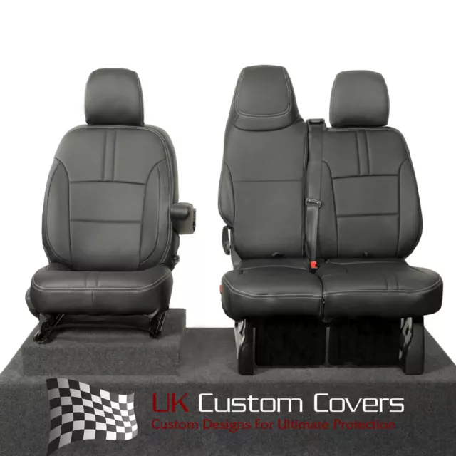 Renault Traffic Sport Business+ (2014+) Heavy Duty Leather Front Seat Covers 638