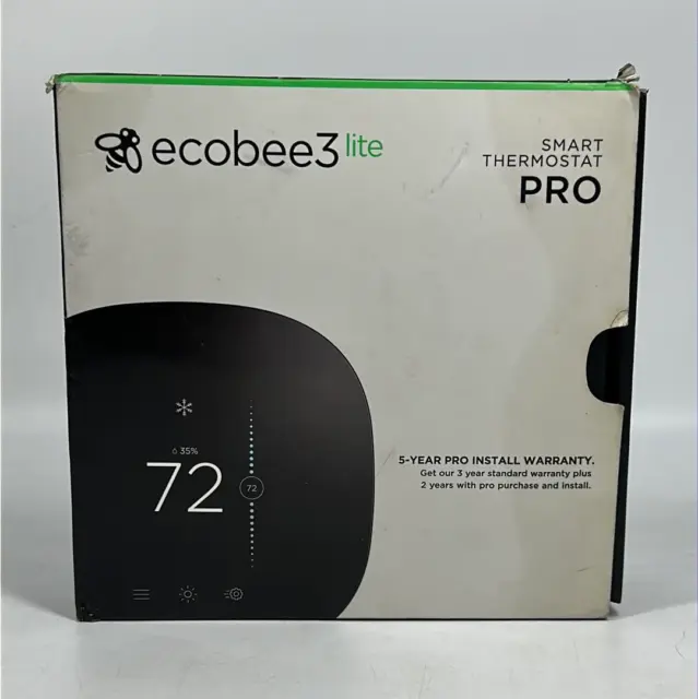 New Ecobee3 Lite Smart Thermostat Pro Black EB-STATE3LTP-02