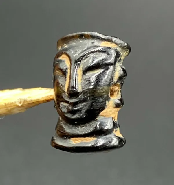 Ancient South East Asian Burmese Pagan Dynasty Antiquities Glass Amulet Old Bead 6