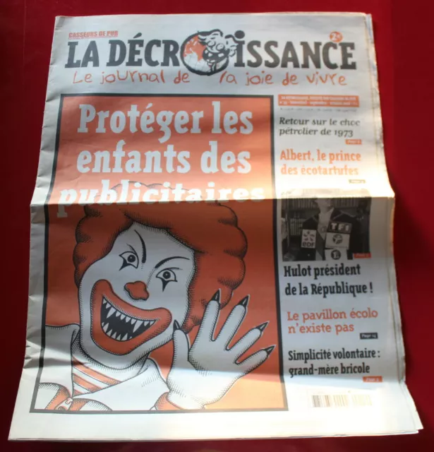 2006 - La Décroissance "Casseurs de Pub", Revue N°33 (épuisé) TBE