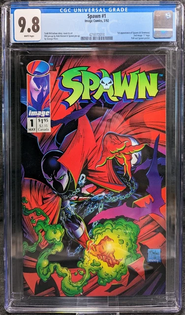 Spawn 1 - 1st Appearance Of Spawn (AI Simmons) 1992 - CGC 9.8 w/ Pull-out Poster