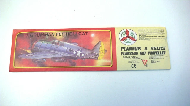 Kit Mf Ancien  Planeur À Hélice Grumman F6F Hellcat Flugzeug Mit Propeller