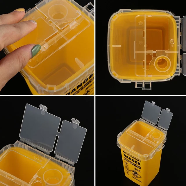 Useful Storage Gadget Needles Bin Collect Box Sharps Container Waste Box