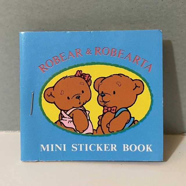 VINTAGE SANRIO 1986 Robear & Robearta Bears Mini Sticker Book 39.99