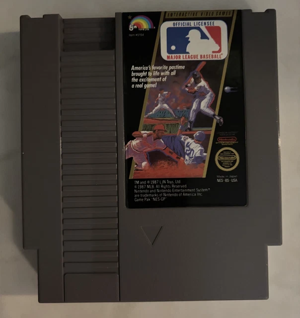 Nintendo NES Major League Baseball MLB (cleaned, tested and working)