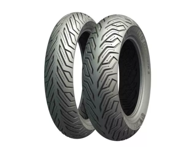 Coppia Gomme Michelin City Grip 2 110 70 16 52S 140 70 14 68S M+S M/C Pneumatici