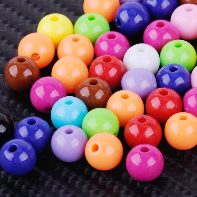 150pc 8mm Round Mixed Color Loose Spacer Acrylic Beads Charms Jewelry Making Nm 2