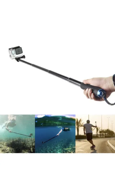 36" Selfie Stick Hand Grip Extension Pole for GoPro Hero 10 9 8 7 6 5 4 3+ 3 2 1