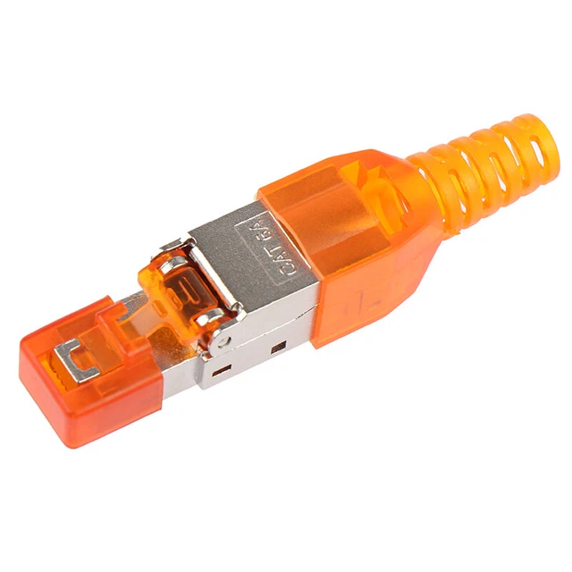 CAT6A RJ45 CONNECTOR Adapter ToolFree Crimping Shielded